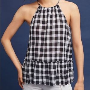 Cloth & Stone Gingham Halter Top